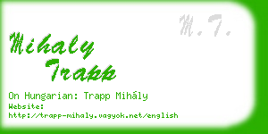 mihaly trapp business card